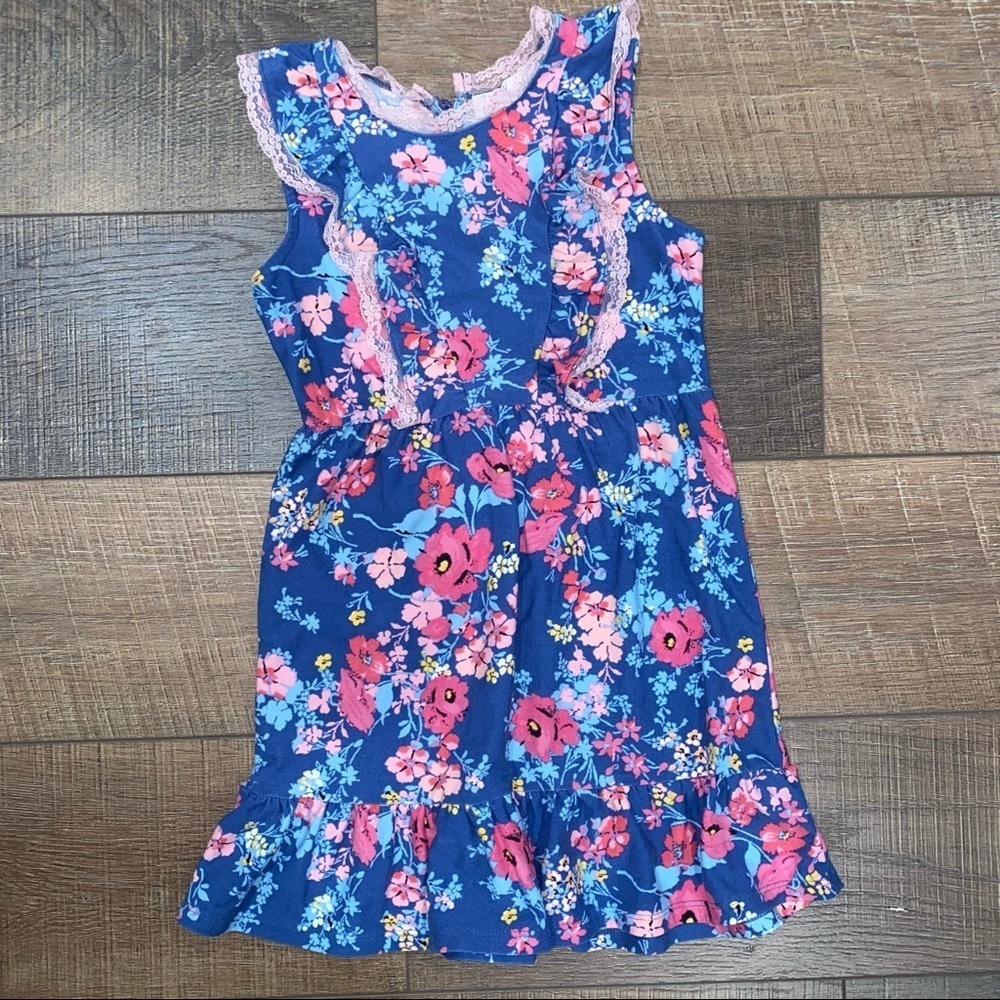 Zoey Girl Floral & Lace Dress Girls 5